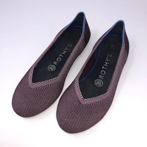 Rothy’s Size 6 Plum Birdseye Flat Round Flats